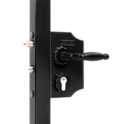 Ornamental Gate Lock - Black